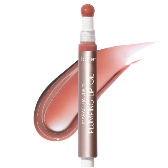 🌻 TARTE Buffed Rose Maracuja Juicy Plumping Hydrating Lip Oil Gloss New - Picture 1 of 9